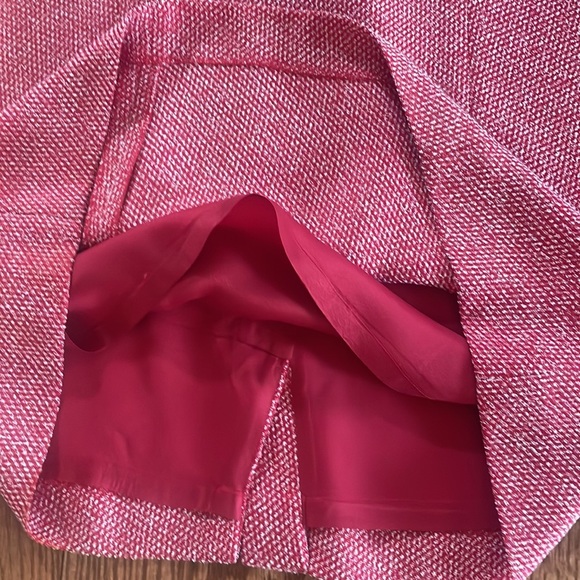 DG Donna Gray 2 piece dress w/ jacket red and white specs throughout career 12 - Picture 12 of 16